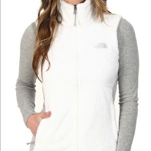 North face osito white vest